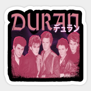 Duran Duran Vintage 1978 // Thank You Original Fan Design Artwork Sticker